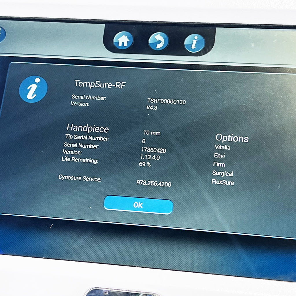 2018 Cynosure Ellman TempSure ENVI RadioFrequency FlexSure Skin Tightening RF