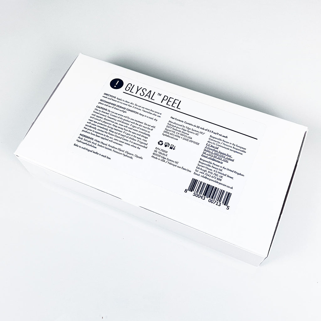 Edge Systems Hydrafacial Glysal Peel Glycolic & Salicylic Acid Serum x6 Vials