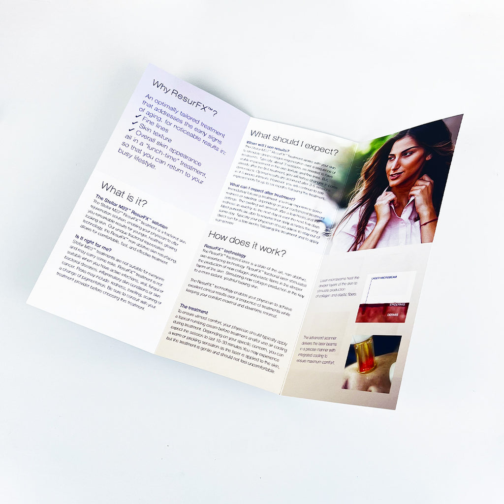 Lumenis Stellar M22 ResurFX Resurface Skin Treatment Office Patient Brochure x27