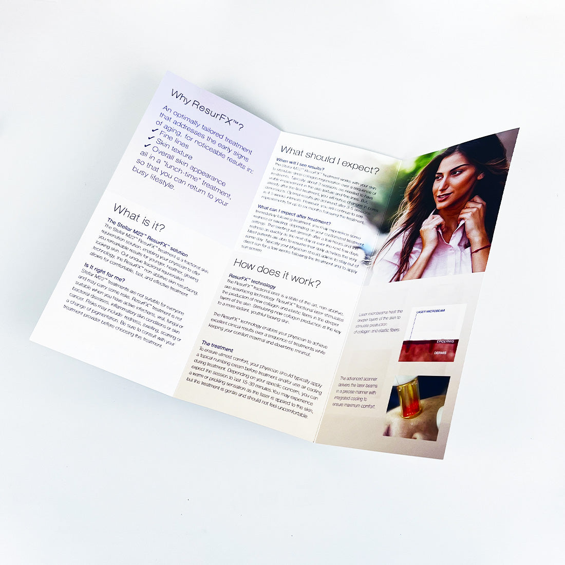 Lumenis Stellar M22 ResurFX Resurface Skin Treatment Office Patient Brochure x27