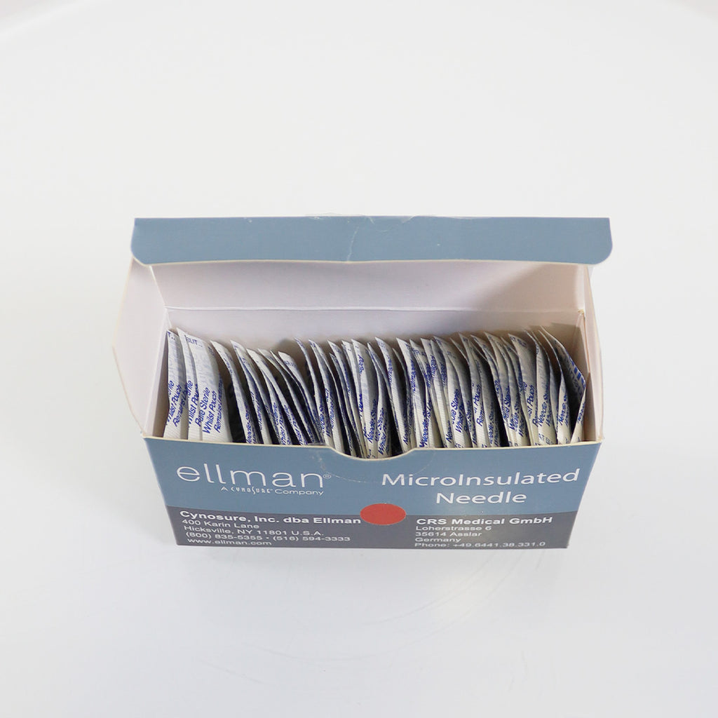 Cynosure Ellman MicroInsulated Needle Disposable Silver H137 Sterile-EX04/23 x48