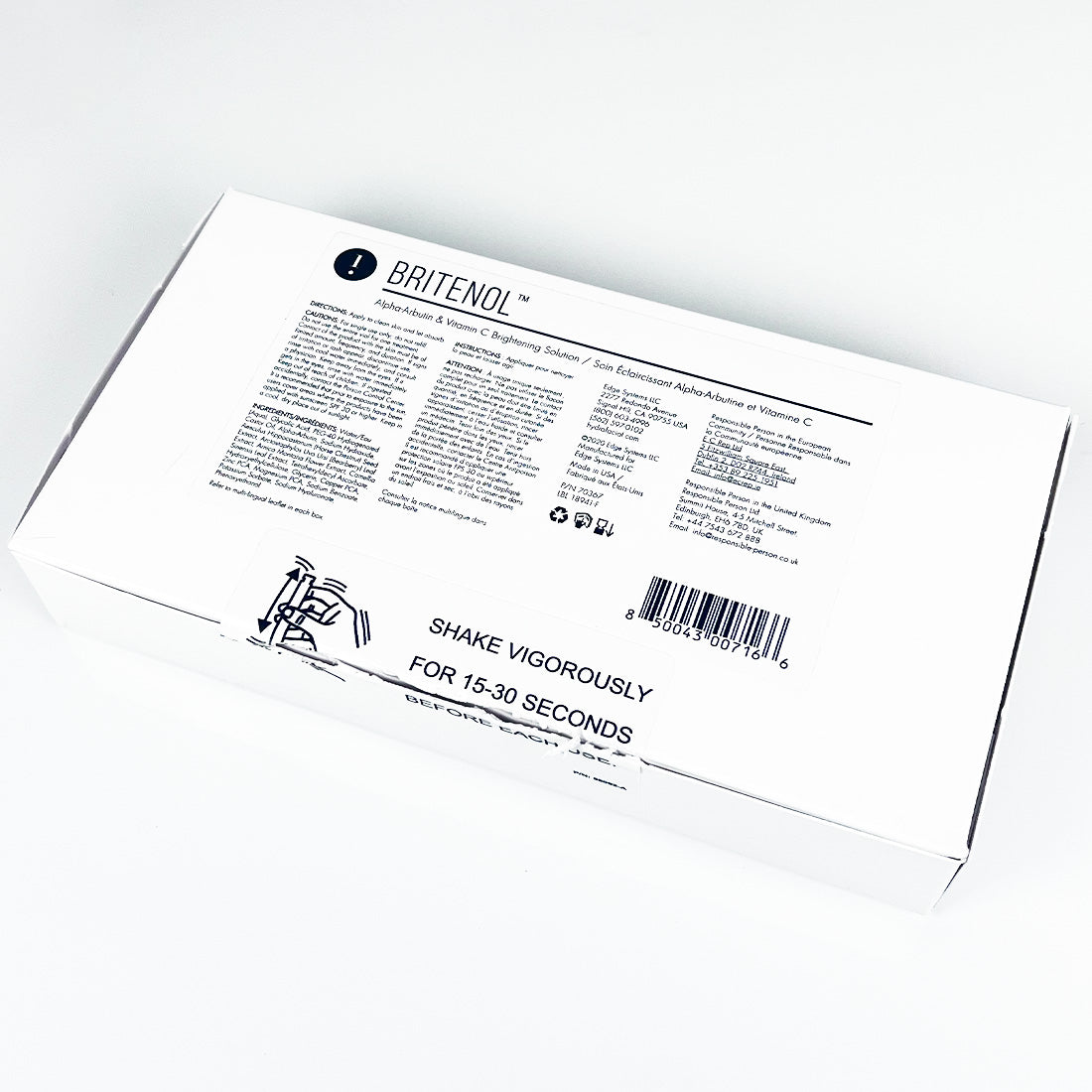 Edge Systems Hydrafacial Britenol Brightening Solution Skin Treatment 70367 x4