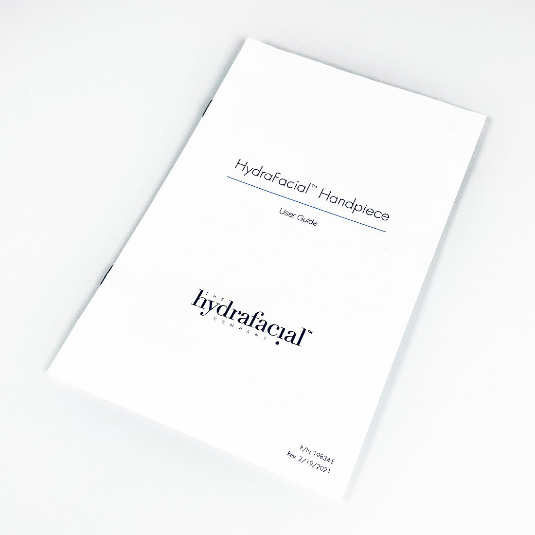 Edge Systems HydraFacial Handpiece User Guide Operator Manual Instruction Book