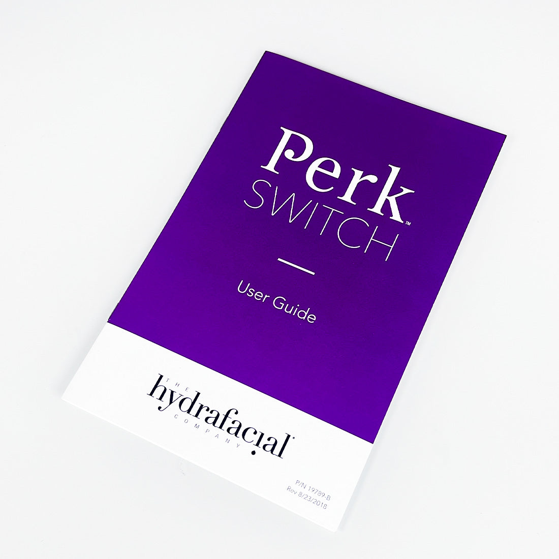 Hydrafacial Perk Switch User Guide Operator Instruction Reference Manual 19789-B
