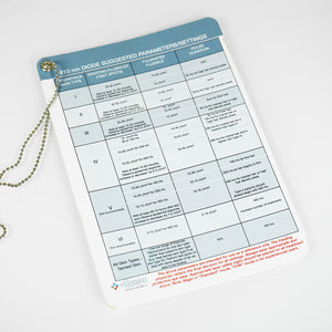 Ellman 810nm Diode Laser User Operator Suggested Parameters Settings Cheat Sheet