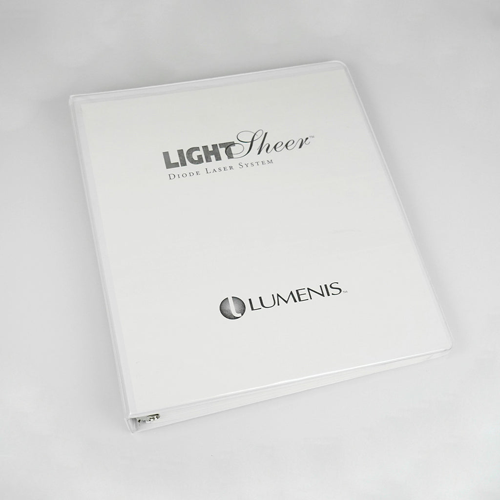 Lumenis LightSheer Diode Laser OPERATOR MANUAL User Instruction Guide Treatments