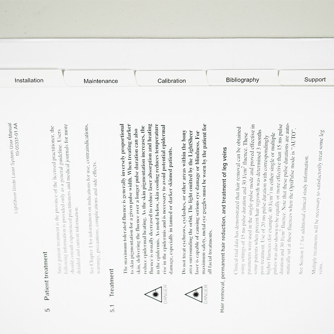 Lumenis LightSheer Diode Laser OPERATOR MANUAL User Instruction Guide Treatments