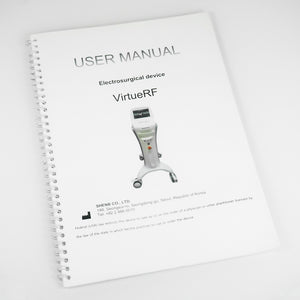VirtueRF Electrosurgical Device User Manual Virtue RF Treatment Settings Guide
