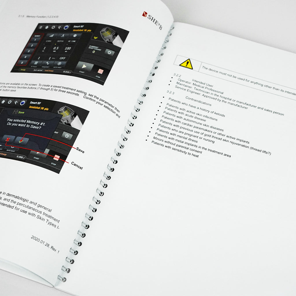 VirtueRF Electrosurgical Device User Manual Virtue RF Treatment Settings Guide