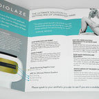 InMode DIOLAZE Laser Hair Removal Office Patient Marketing Brochure Pamphlet x7