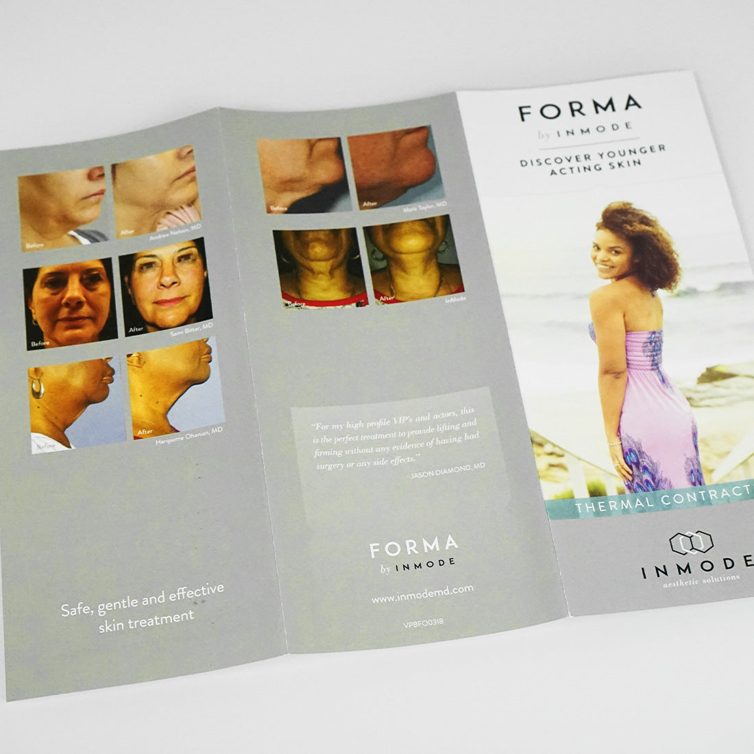 InMode FORMA Laser Skin Treatment Patient Marketing Brochure Office Pamphlet x27
