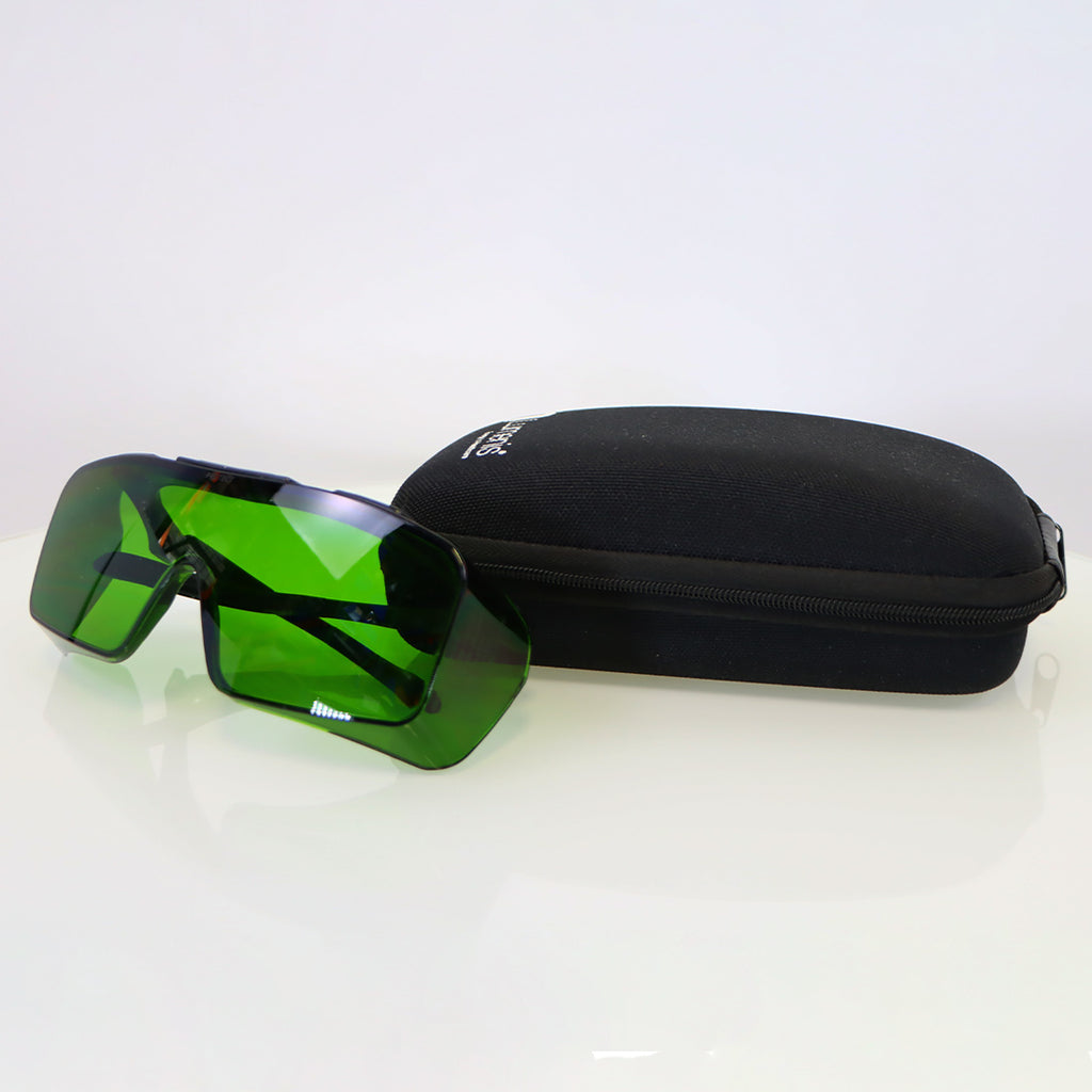 Lumenis IPL Safety Glasses PPE Dark Green Lens 730-1065nm OD8+ OD9+ Eyewear
