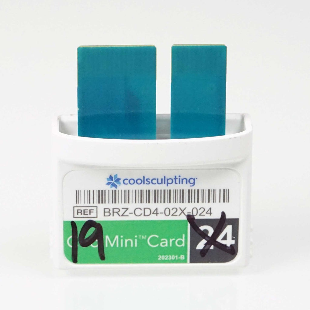Zeltiq CoolSculpting CoolMini BRZ-CD4-02X-024 Green Treatment Card x19 Cycles