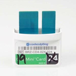 Zeltiq CoolSculpting CoolMini BRZ-CD4-02X-024 Green Treatment Card x19 Cycles