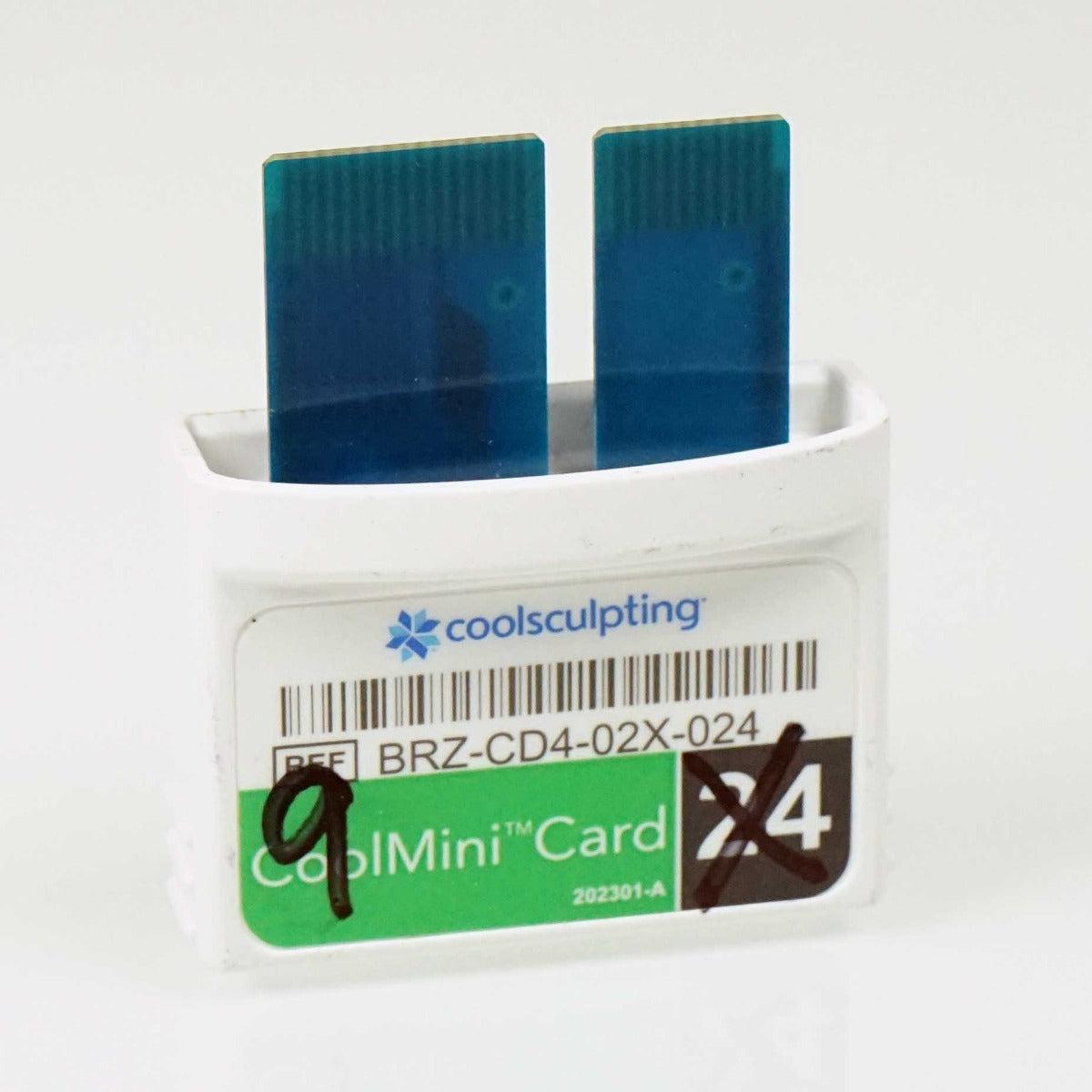 Zeltiq CoolSculpting CoolMini BRZ-CD4-02X-024 Green Treatment Card x9 Cycles