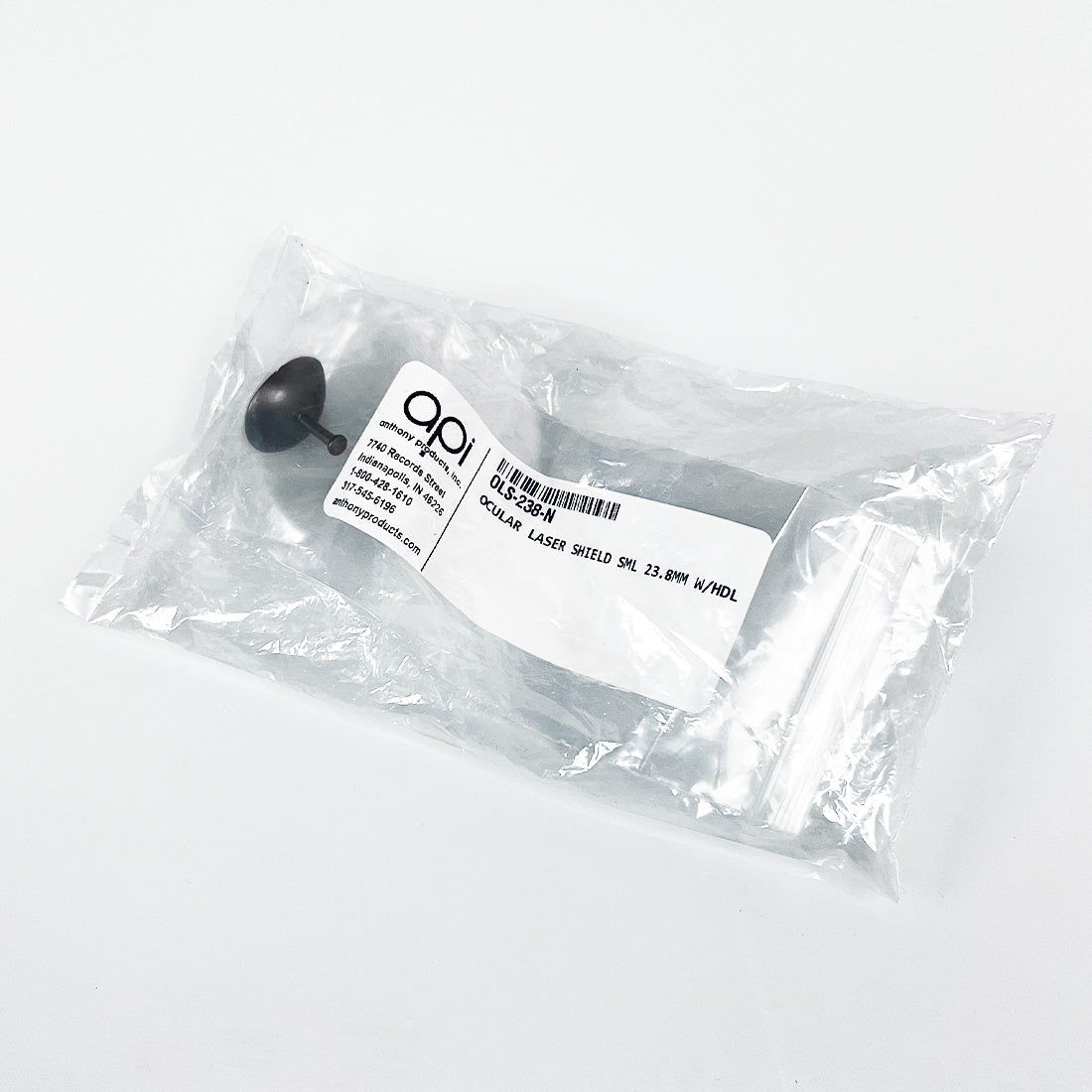 Ocular Laser Patient Laser Eye Shield Small Metal 23.8mm w/Handle OLS-238-N x1Pc