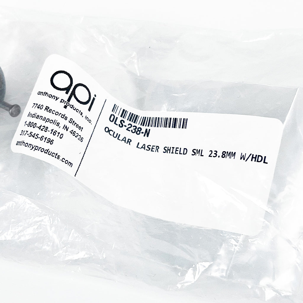 Ocular Laser Patient Laser Eye Shield Small Metal 23.8mm w/Handle OLS-238-N x1Pc
