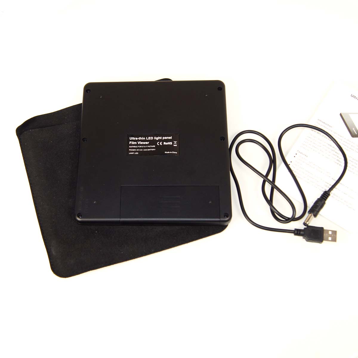 Rybozen Ultra-Thin Portable 5in x 4in LED Light Panel Photo Slides Film Viewer