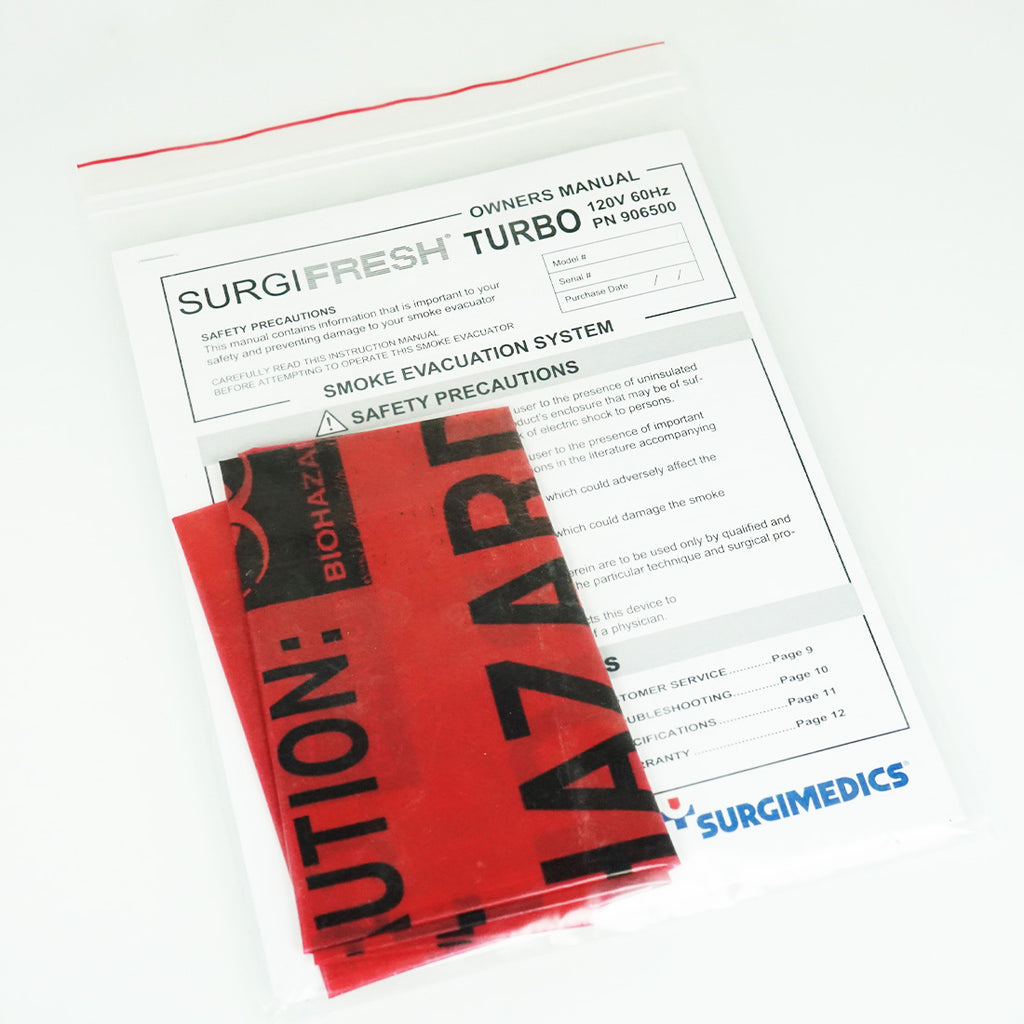 Surgimedics Surgifresh Turbo Owners Manual User Operations Safety Guide Booklet