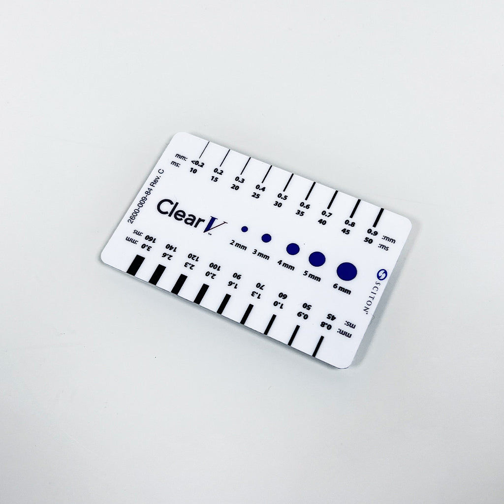 Sciton ClearV BBL Measuring Lesion Gauge Measuring Card 2600-009-84