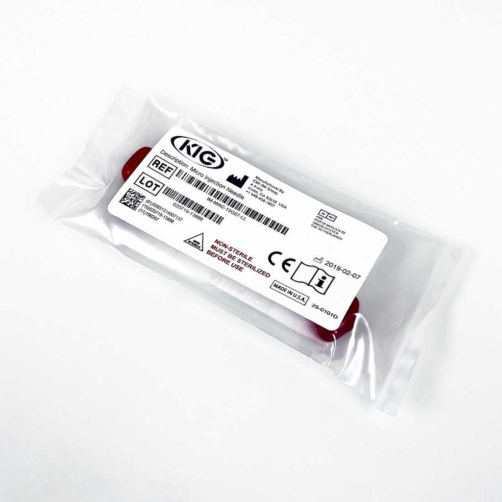 KIG Micro Injection Needle 19x7 Cannula Metal IM-MIN2-19G07-LL Cannulae NEW