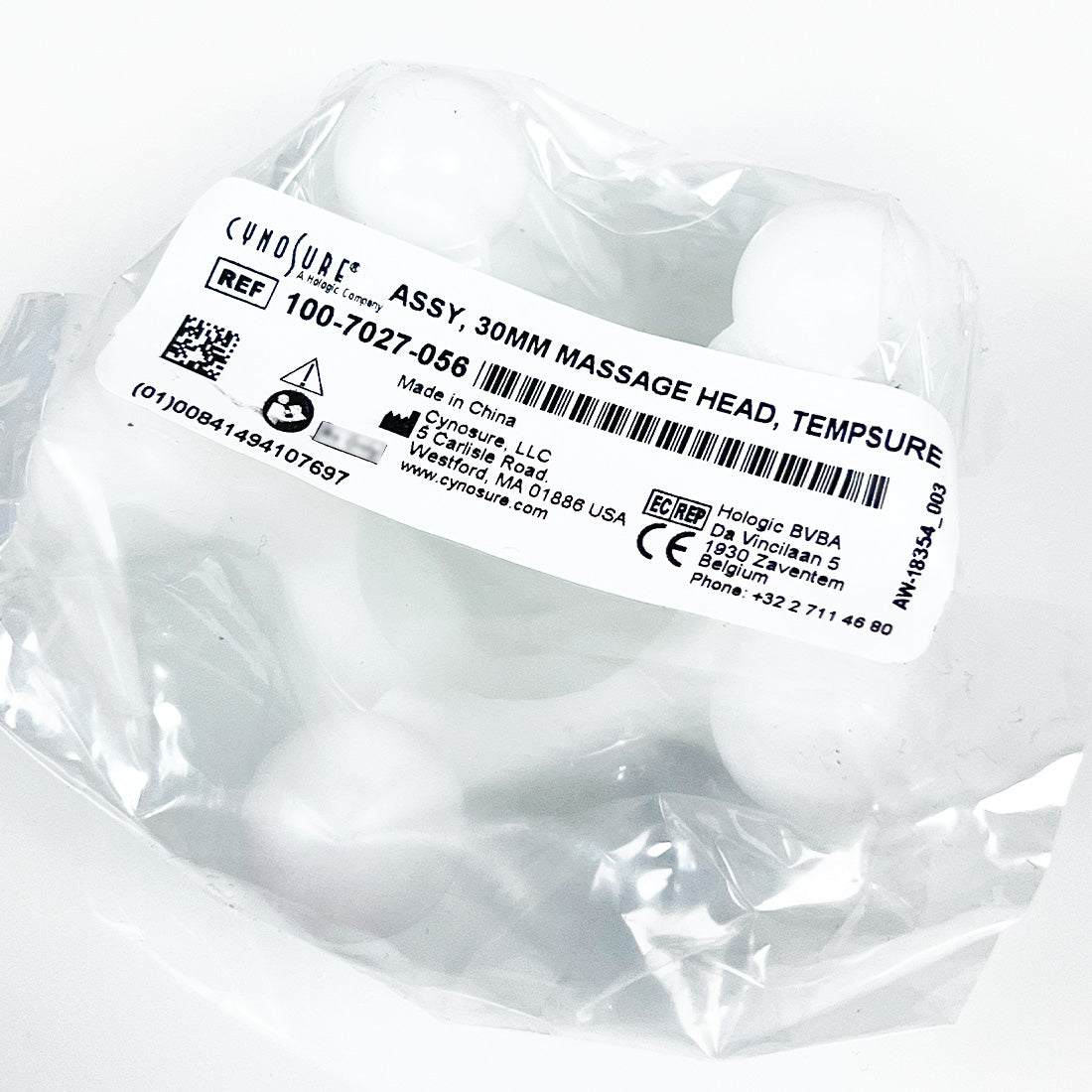 Cynosure TempSure Envi Ellman PelleFirm Large Massage Head 30mm 100-7027-056 NEW