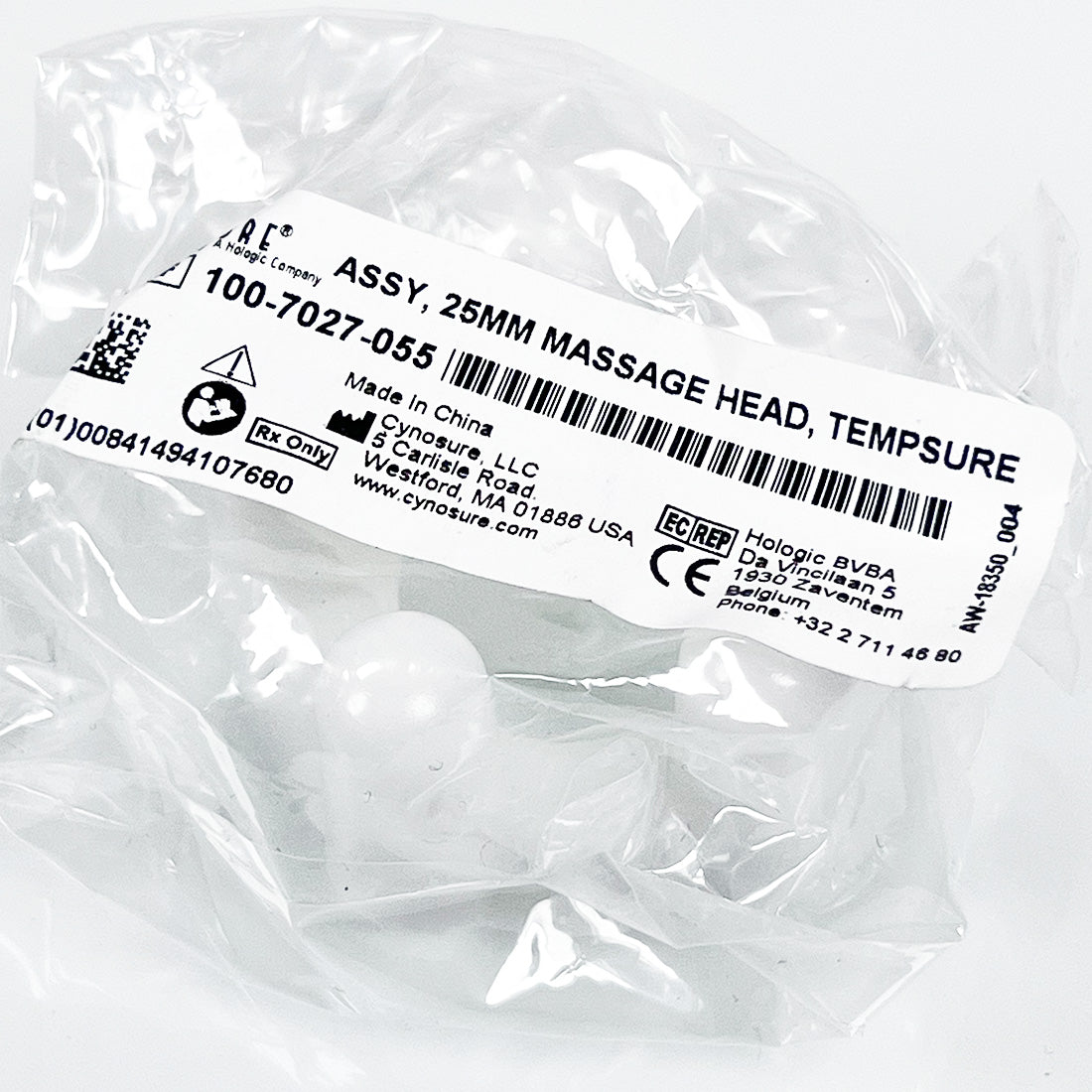 Cynosure TempSure Envi Ellman PelleFirm Small Massage Head 25mm 100-7027-055 NEW