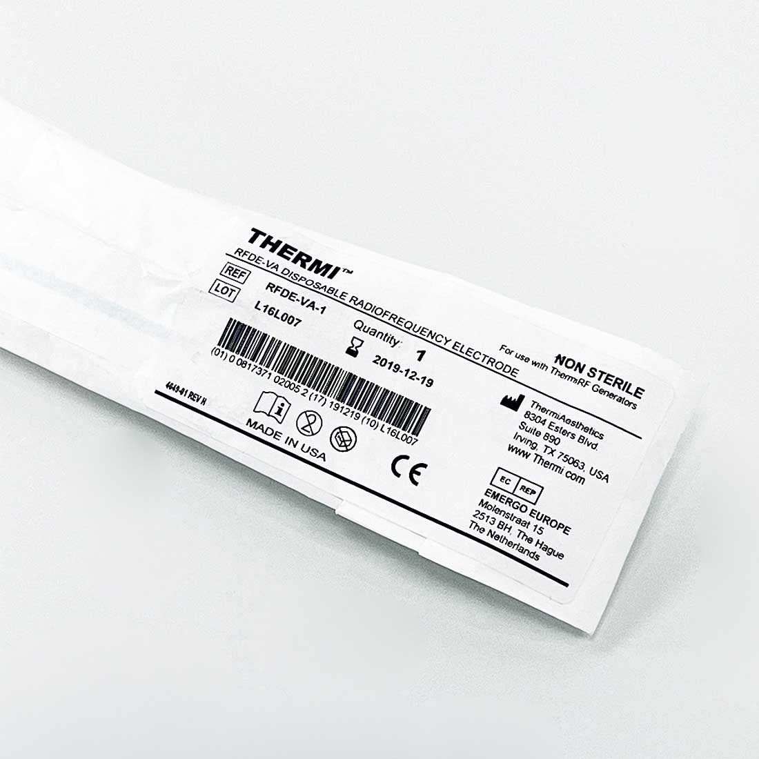 ThermiAesthetics ThermiVA RF Vaginal Rejuvenation Thermi Electrode RFDE-VA-1 Exp