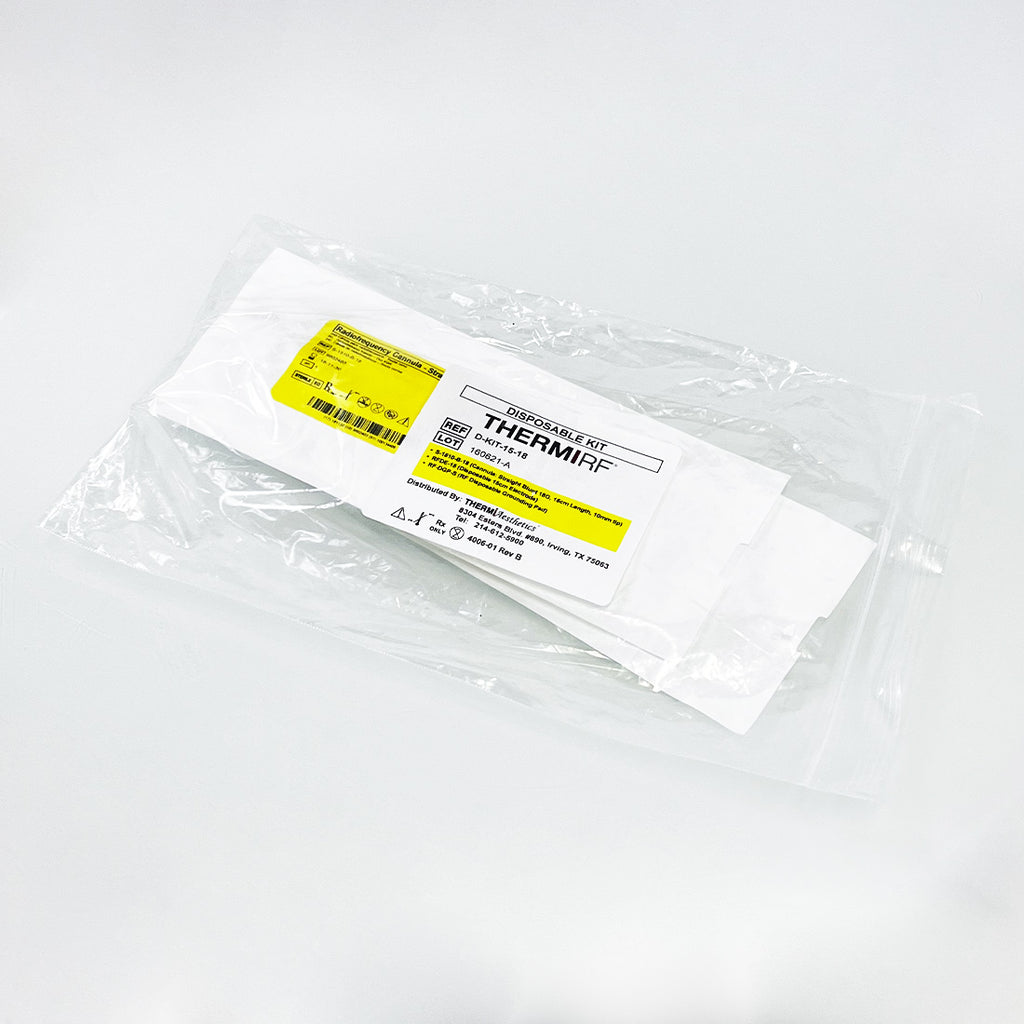 ThermiRF D-KIT-15-18 Disposable Kit Blunt Cannula Electrode Grounding Pad Exp18