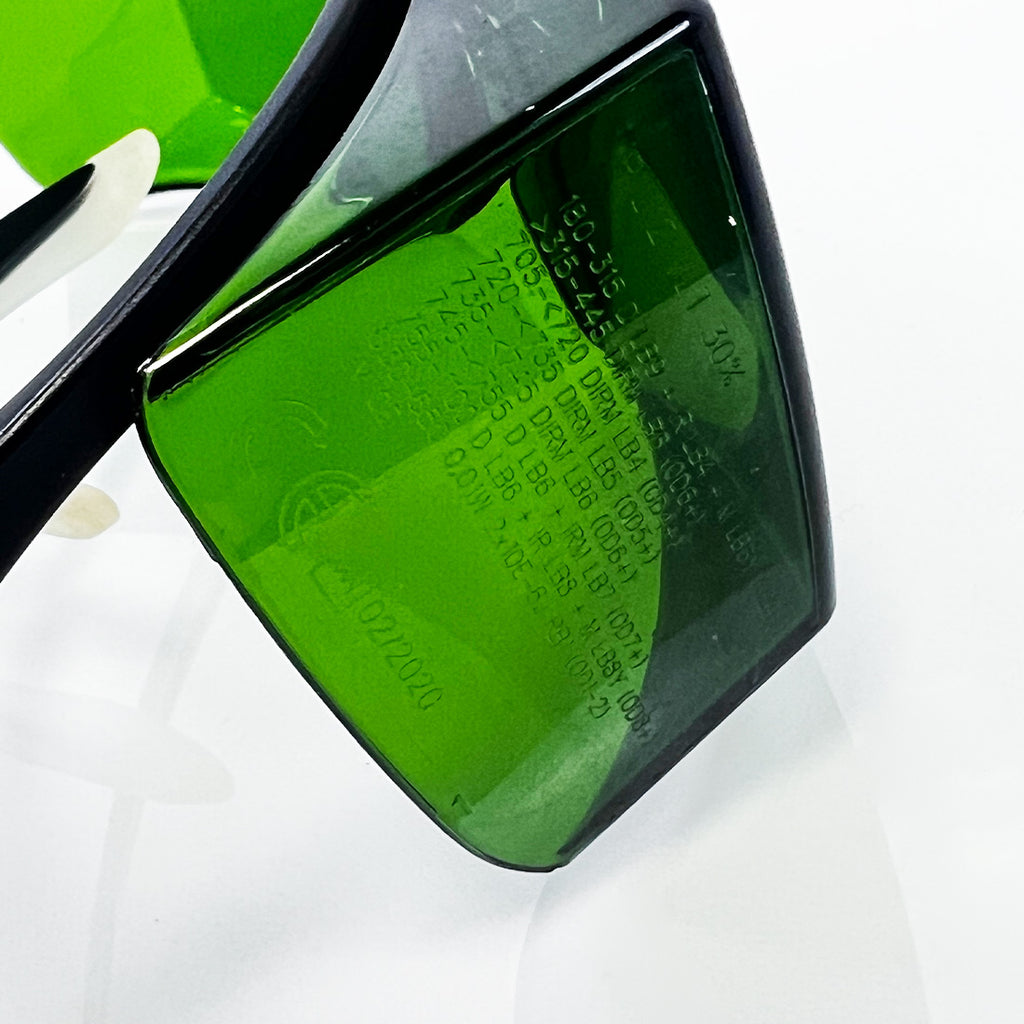 INTERmedic Green Tint Laser Operator Laservision Glasses 755nm Alex Hair Removal