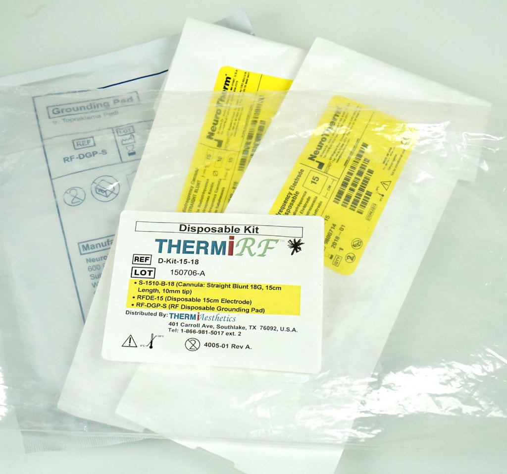 ThermiRF D-KIT-15-18 Disposable Kit Blunt RF Cannula Electrode Ground Pad EXP