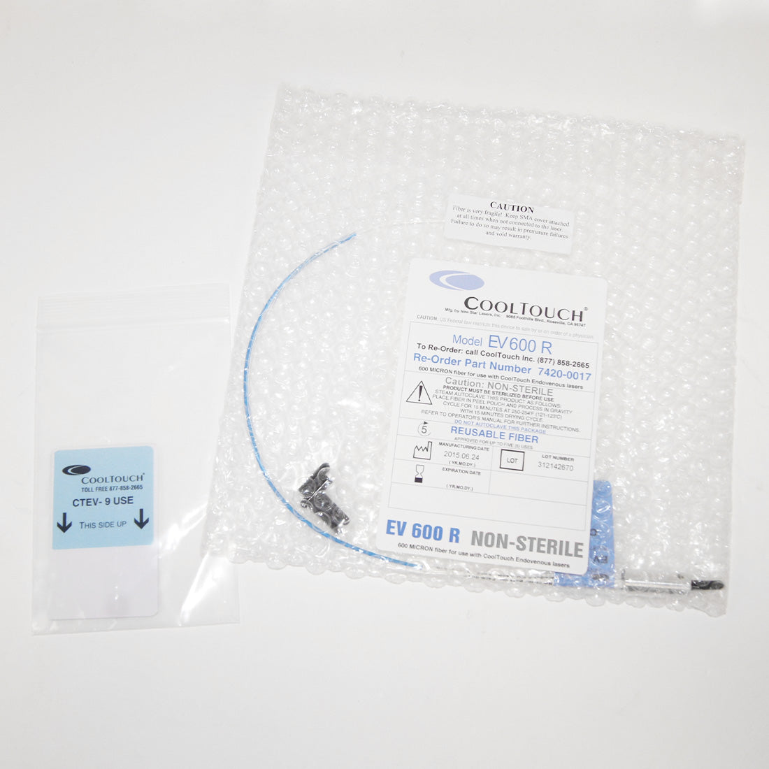 NewStar CoolTouch Laser Fiber EV600R EV 600 R 7420-0017 600 Micron Non-Sterile