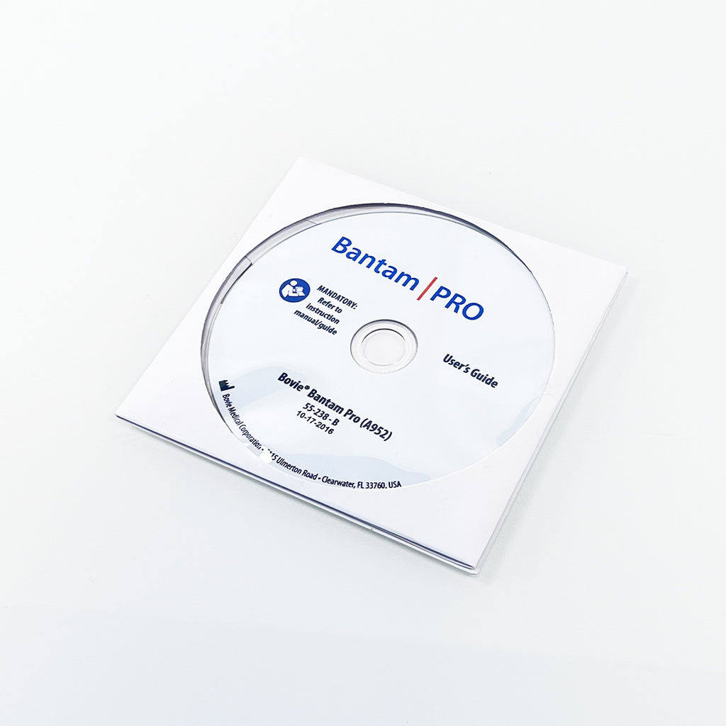 Bovie Renuvion Bantam PRO A952 User Guide Operator Instruction Manual CD Disk