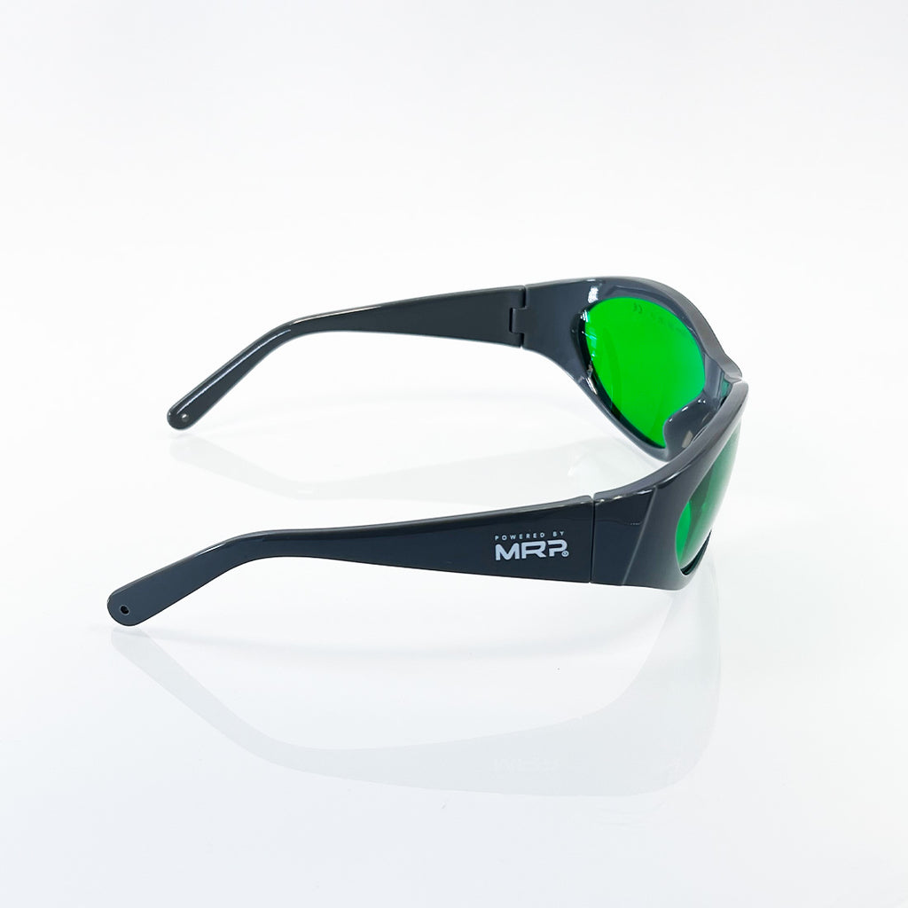 MRP Laser Safety Glasses PPE Green Lens 600-700nm OD6+ Operator Eyewear - Grey