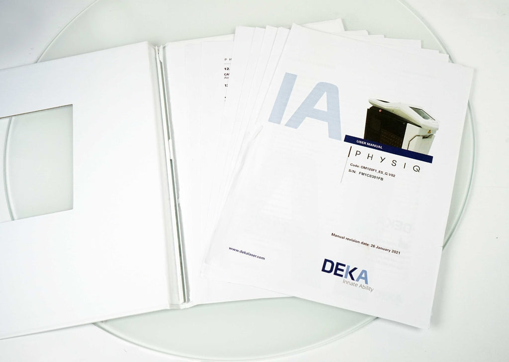 DEKA Cartessa PHYSIQ Innate Ability Laser User Manual Guide Book Operation Book