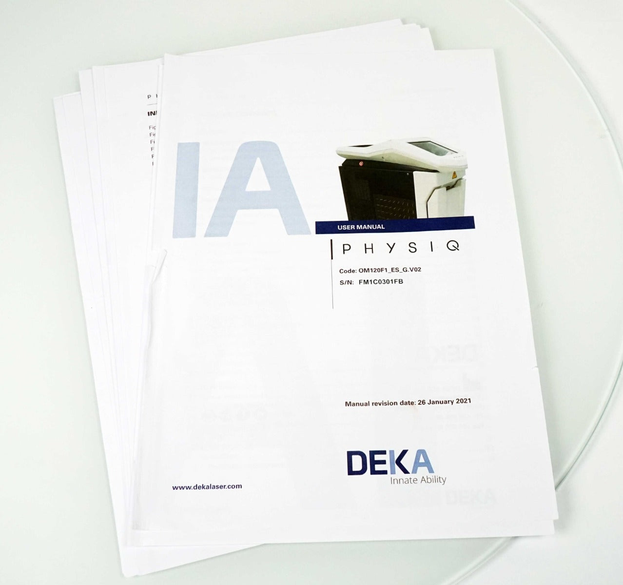 DEKA Cartessa PHYSIQ Innate Ability Laser User Manual Guide Book Operation Book