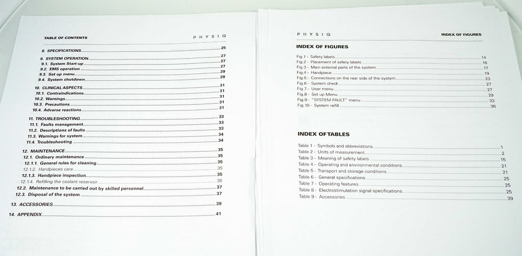 DEKA Cartessa PHYSIQ Innate Ability Laser User Manual Guide Book Operation Book