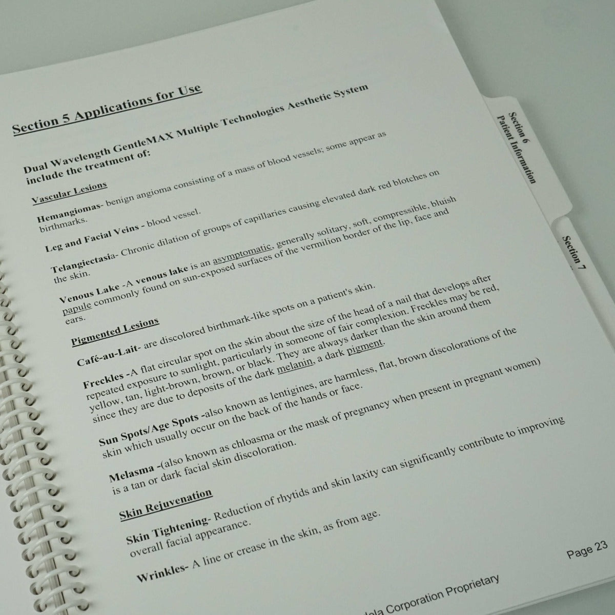 Candela GentleMAX Laser Clinical In-Service User Manual Treatment Guidelines