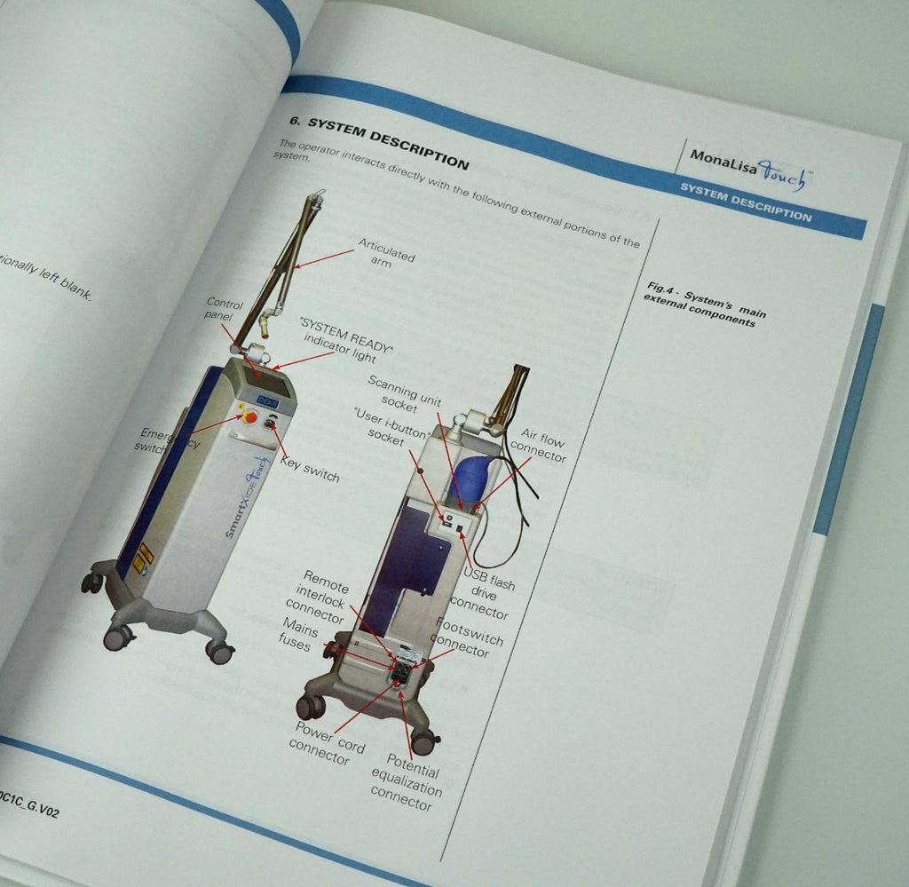 DEKA SmartXide MonaLisa Touch Laser Operator Manual User Guide Operation Safety