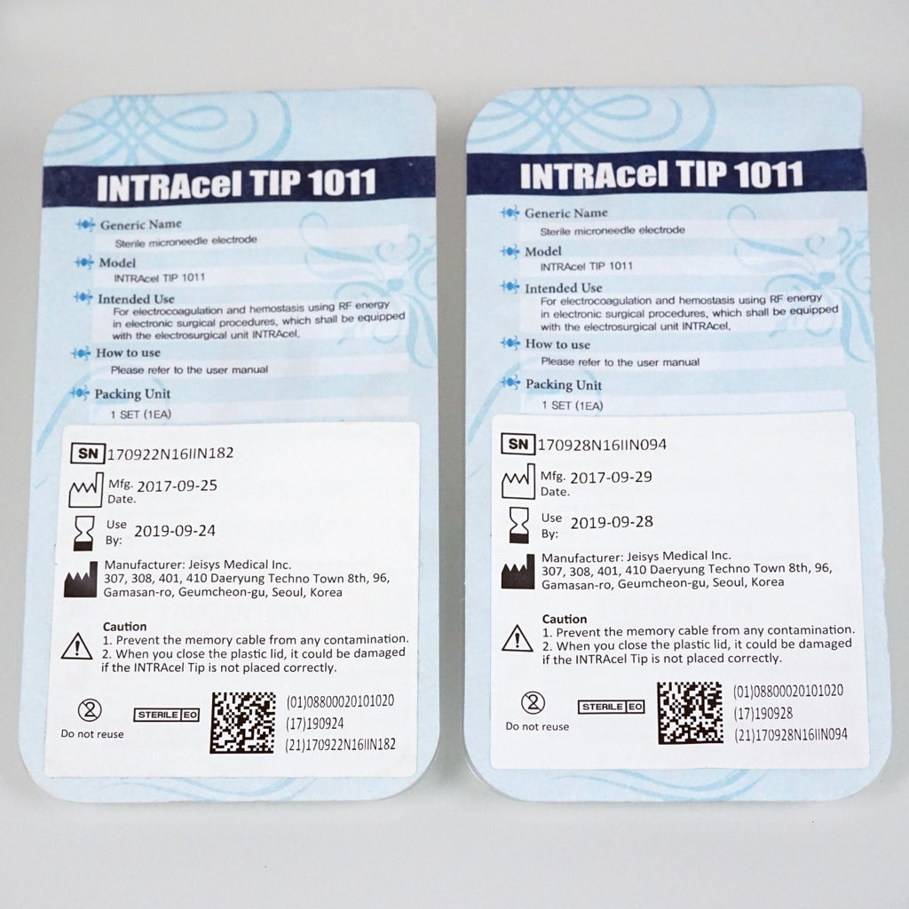 Jeisys Medical INTRAcel Sterile Microneedle Electrode Tip 1011 (Exp 09/19) x9Pcs