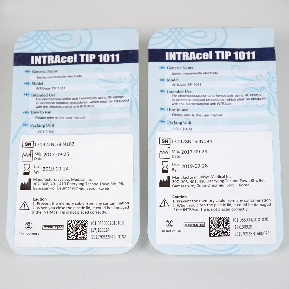 Jeisys Medical INTRAcel Sterile Microneedle Electrode Tip 1011 (Exp 09/19) x9Pcs