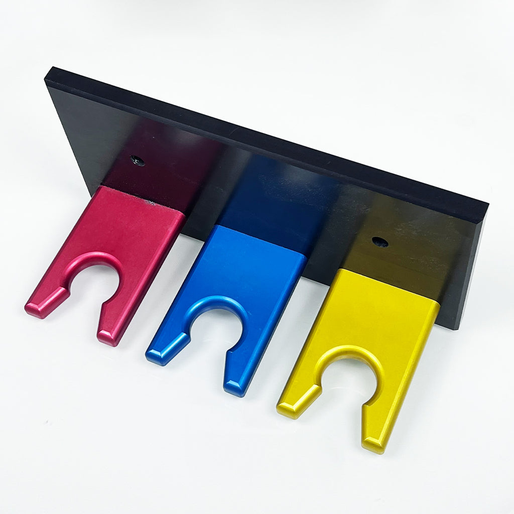 Alumnium Metal Wall Mount Handpiece Holder 3 Hooks Office Organizer Holster
