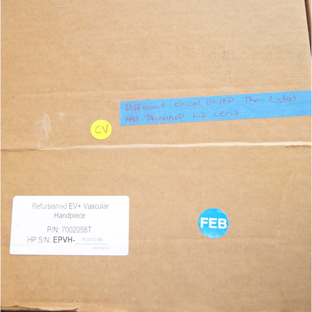 Cutera Laser ExcelV+ EV+ Vascular Handpiece Excel V Hand Piece PARTS As-Is (CV)