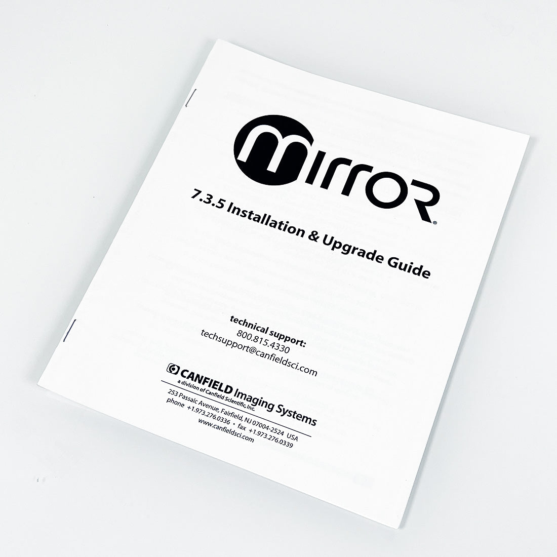 Canfield Imaging Systems 7.3.5 Installation & Upgrade Guide User Instructions