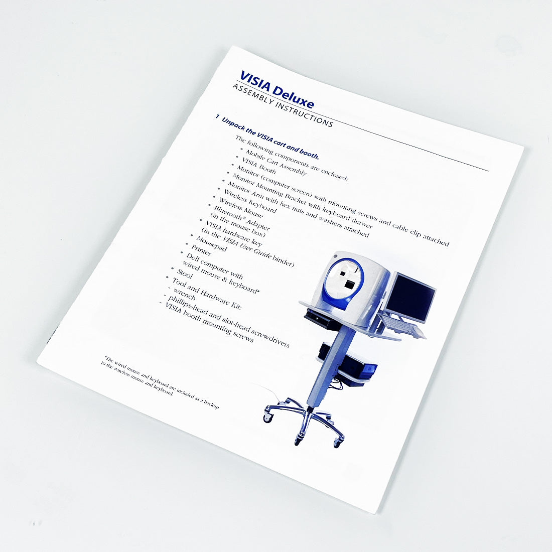 Canfield Imaging Systems VISIA Deluxe Assembly Instructions User Setup Guide