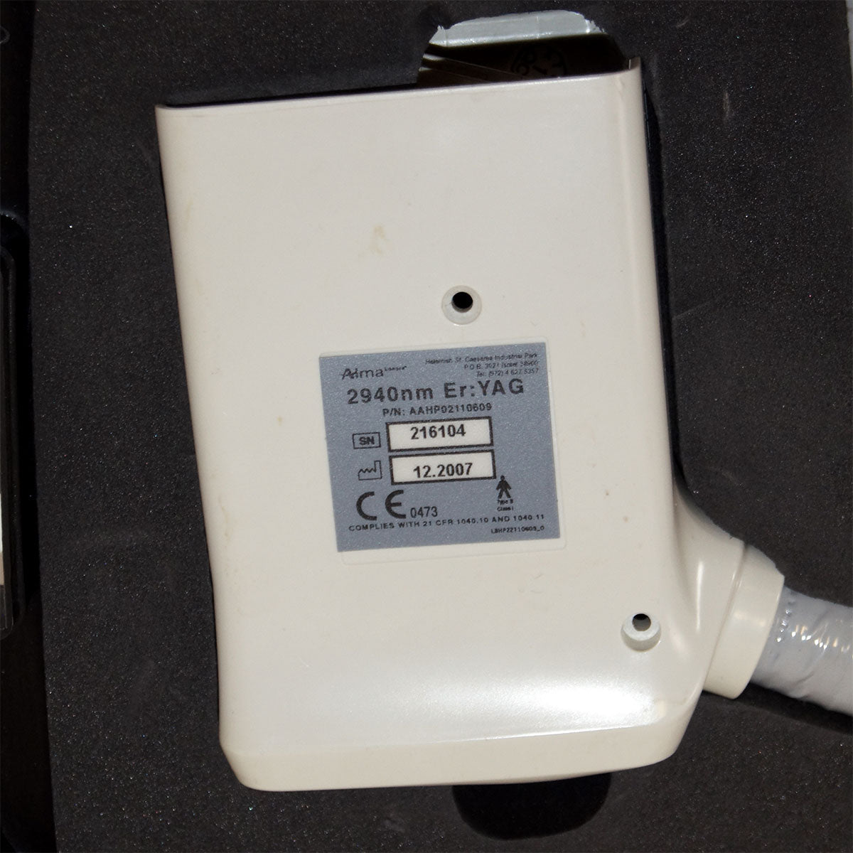 Alma Harmony Pixel 2940 Er:YAG Erbium Fractional Laser HandPiece PART As-Is (DL)
