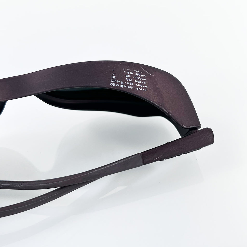 Cocoons Glasses Protective Eyewear Rhodo LED Brown Frame Green Tint Sun