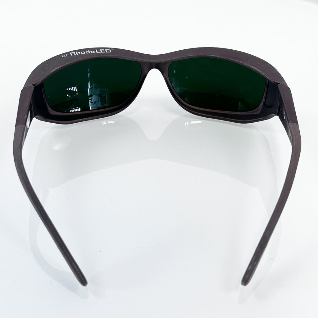 Cocoons Sun Glasses Protective Eyewear Rhodo LED Brown Frame Green Tint