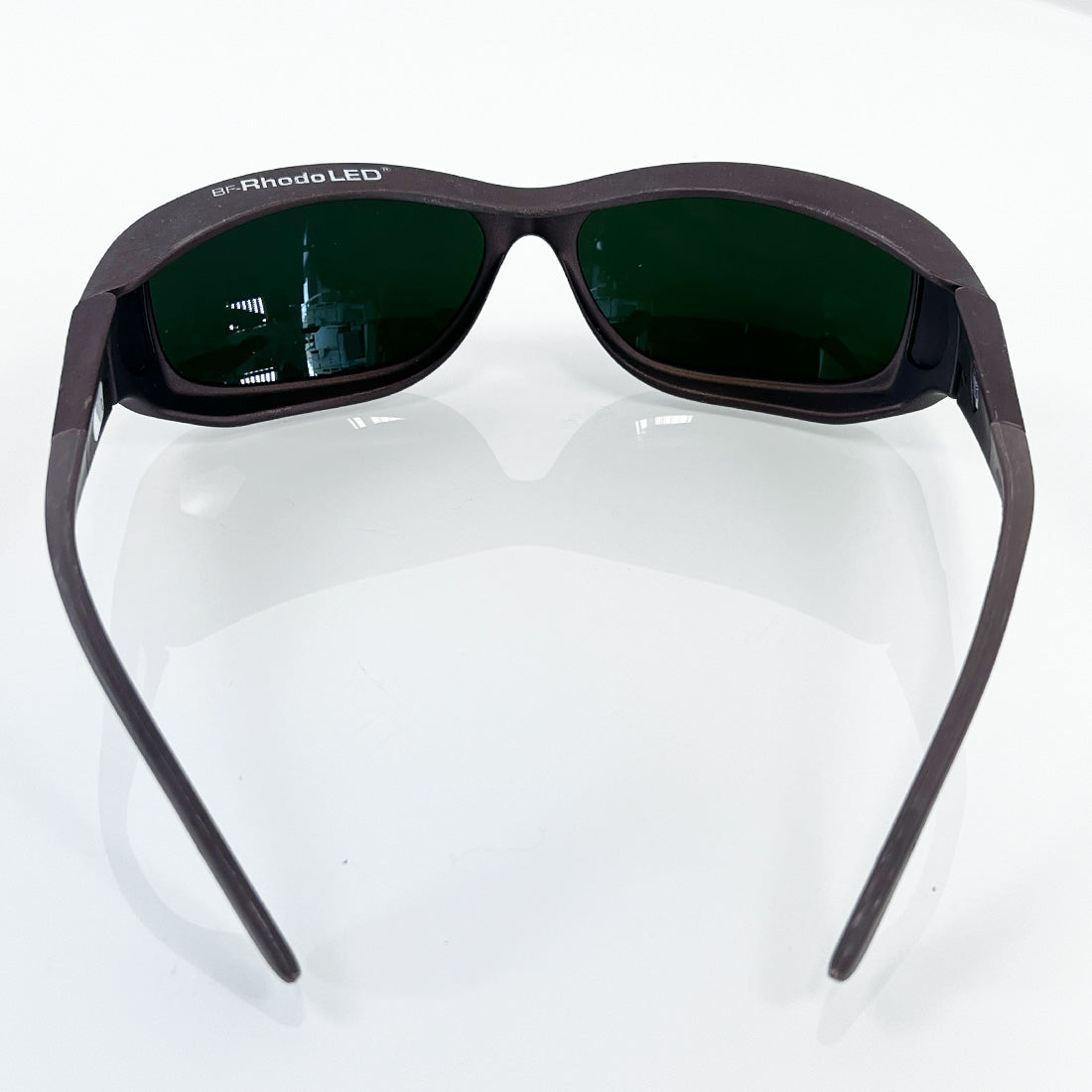 Cocoons Sun Glasses Protective Eyewear Rhodo LED Brown Frame Green Tint