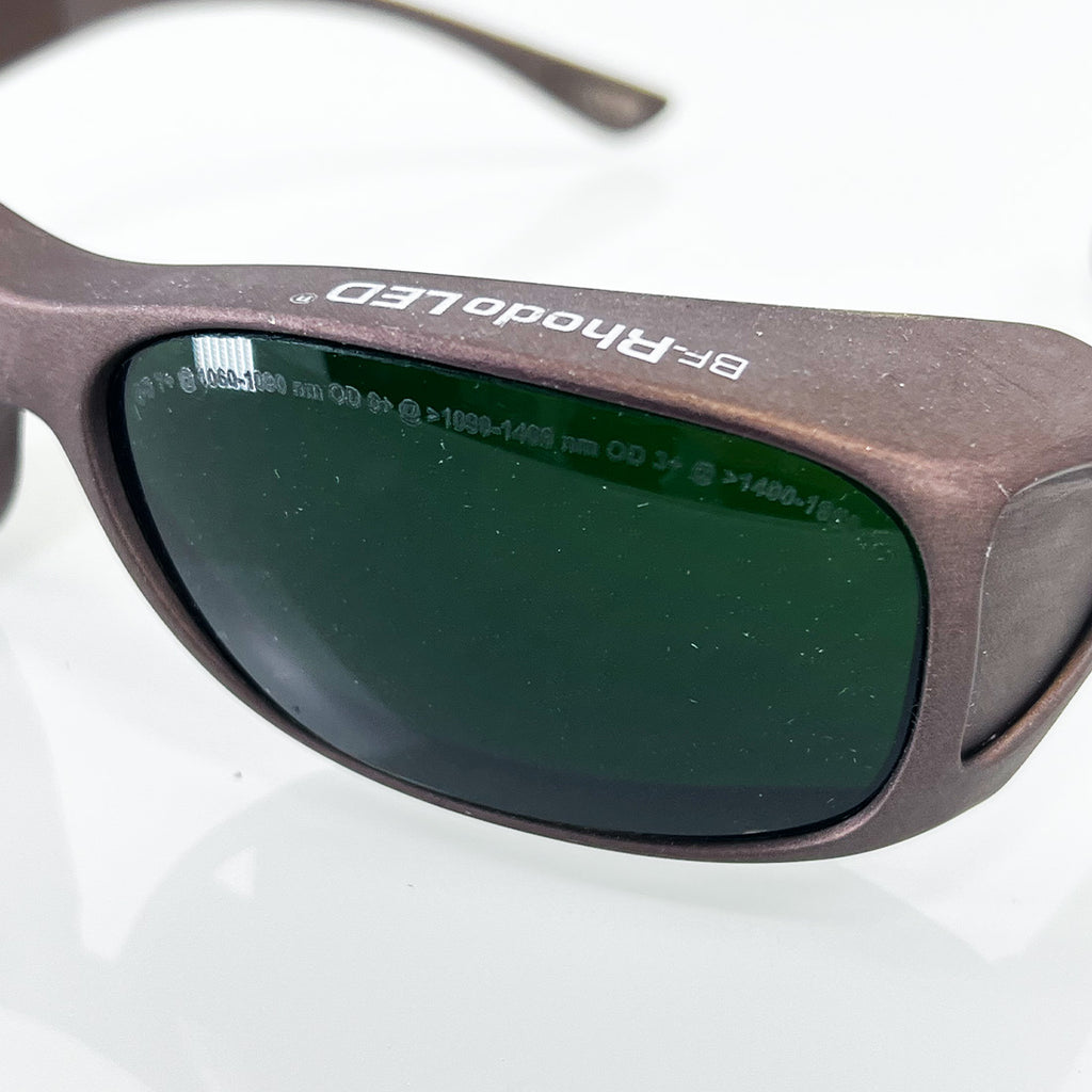 Cocoons Sun Glasses Protective Eyewear Rhodo LED Brown Frame Green Tint